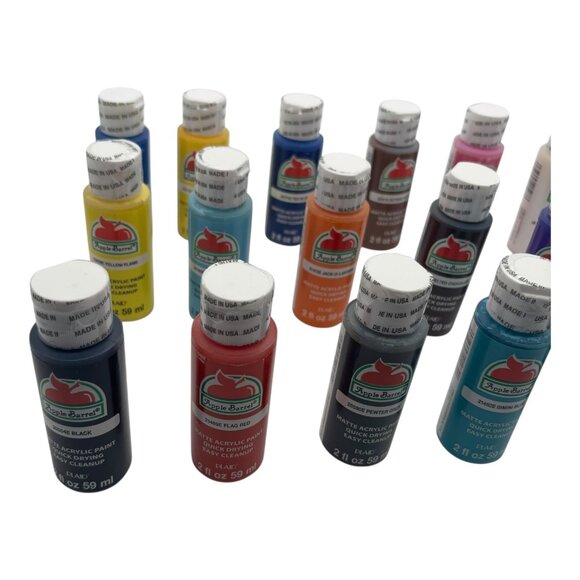 Apple Barrel Matte Acrylic Paint Plaid 18 Pc Set 2 fl oz Assorted Colors - Picture 6 of 13